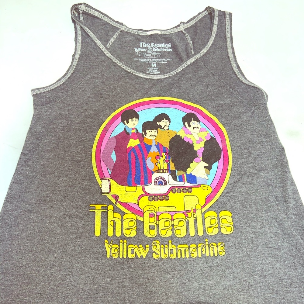 The Beatles yellow submarine tank top